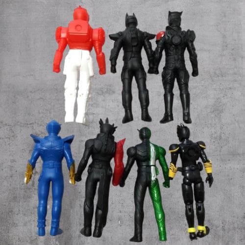 仮面ライダーvsウルトラマンvs戦隊ヒーロー おまとめソフビ他 39体