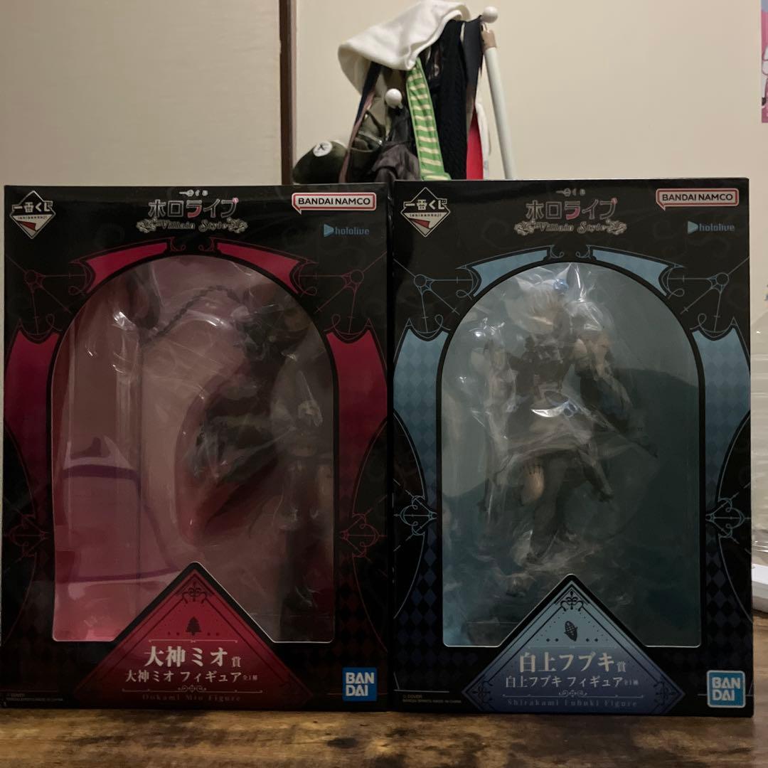 ホロライブ一番くじ　大神ミオ白上フブキ　フィギュアセット
