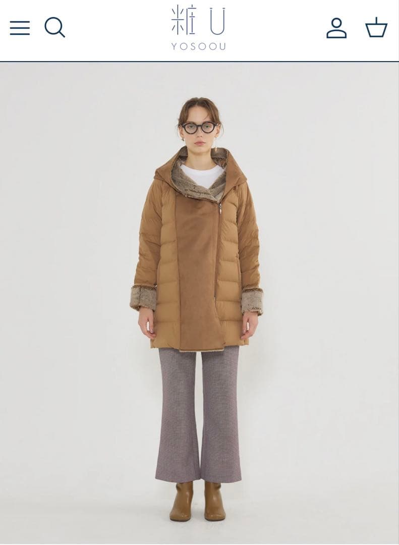 粧U -YOSOOU- (ヨソオウ)フェイクムートン　ダウン