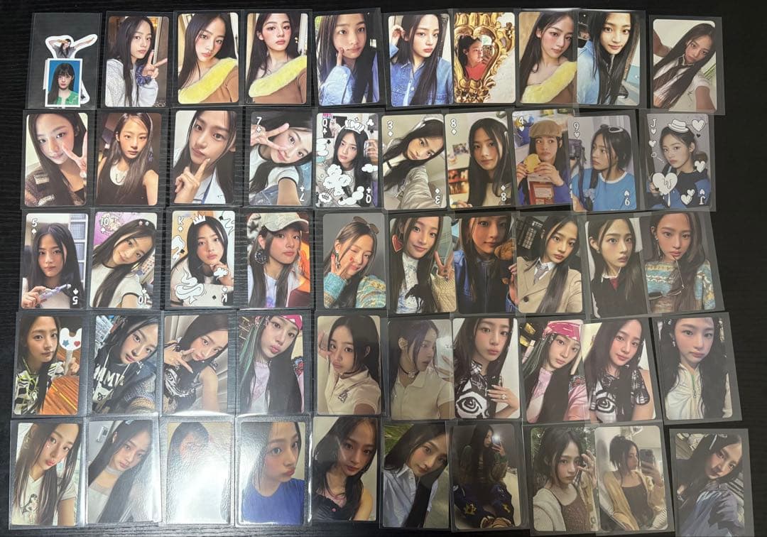 NewJeans ミンジ トレカ まとめ売り トレカ×90枚➕証明写真等 - メルカリ
