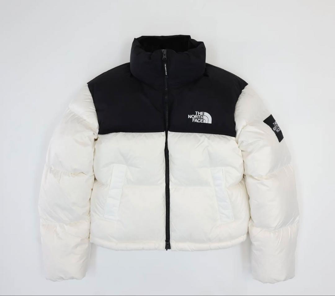 THE NORTH FACE ダウンジャケット ホワイト/ブラック