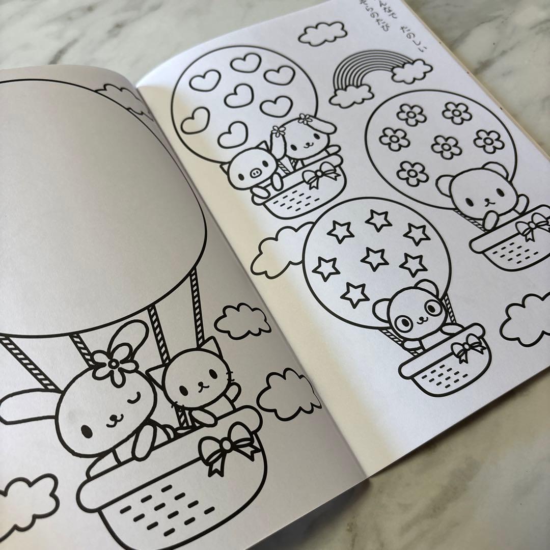 平成レトロ 2005年 サンリオ ウサハナ ぬりえ 2冊セット - メルカリ