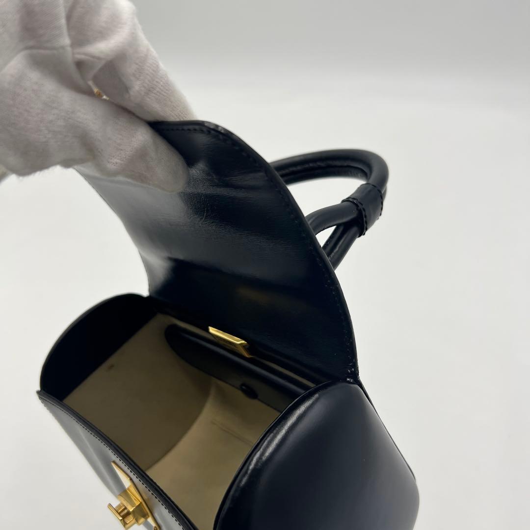 極美品 ロエベ トップハンドル ハンドバッグ アナグラム バニティ