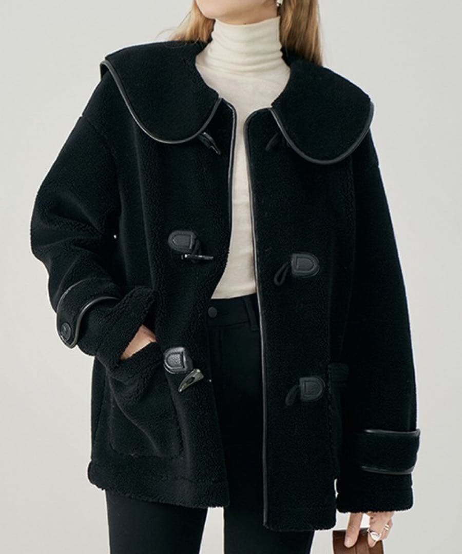 【Fano Studios】ワイドカラー ミドルダッフルコート