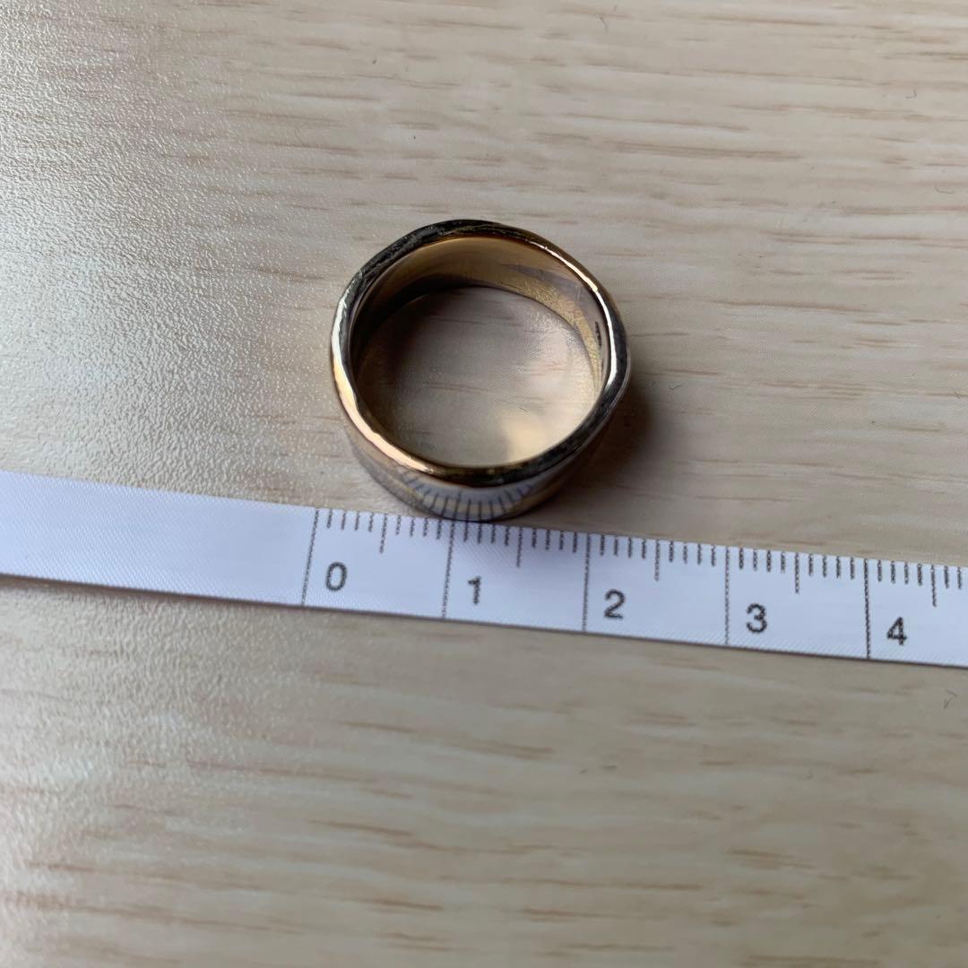 温泉様専用 市松 18金リング k18 ブラックゴールド 2トーン - メルカリ