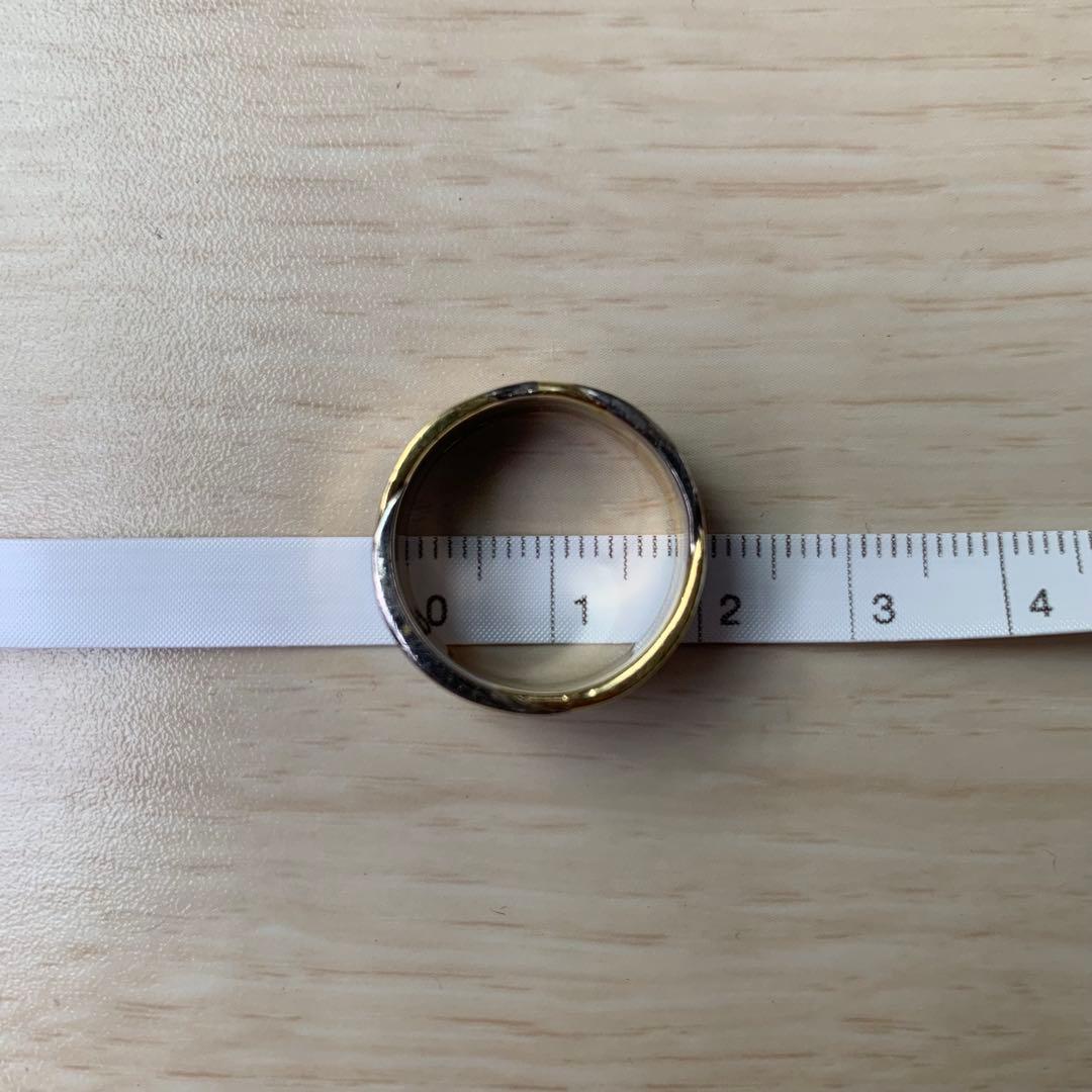 温泉様専用 市松 18金リング k18 ブラックゴールド 2トーン - メルカリ