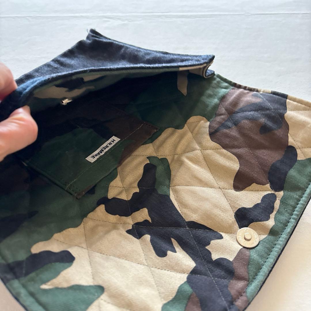 HR.REMAKE ハリウッドランチマーケット デニムクラッチバッグ - メルカリ