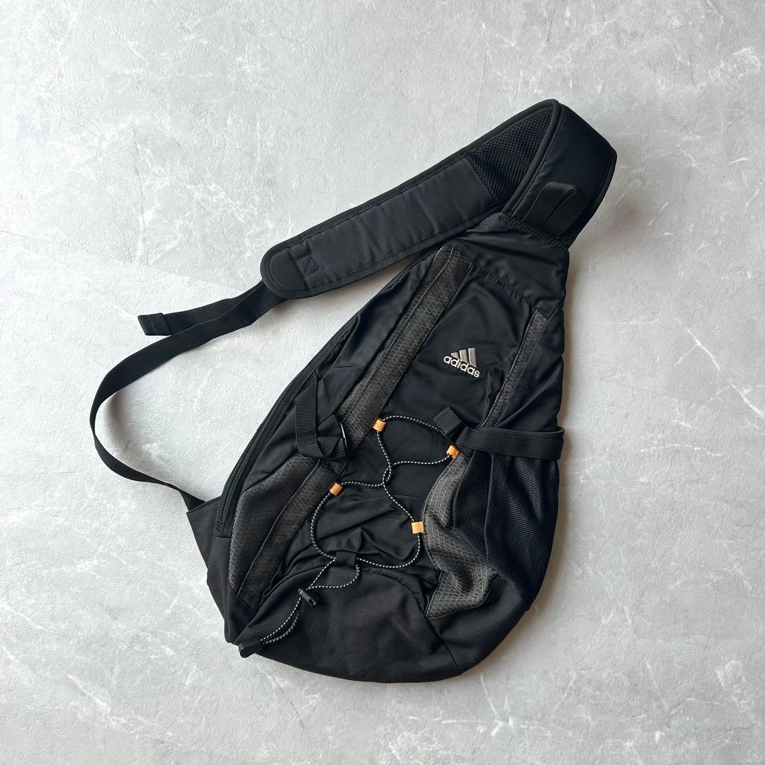 00s adidas メッセンジャーバッグ cityboy 古着 archive 00S】アディダス メッセンジャーバッグ Y2K テック 大容量 黒 ブラック