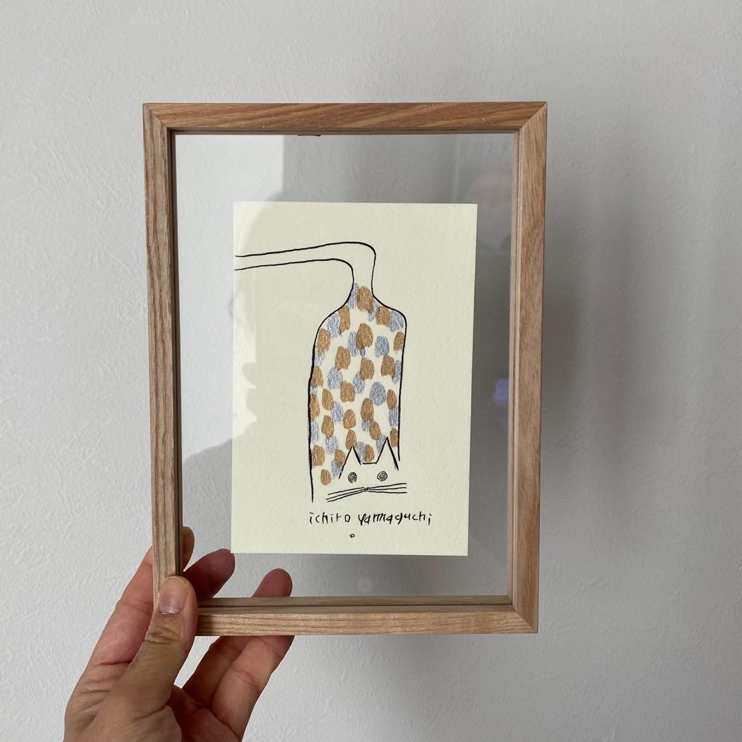 山口一郎　猫　原画