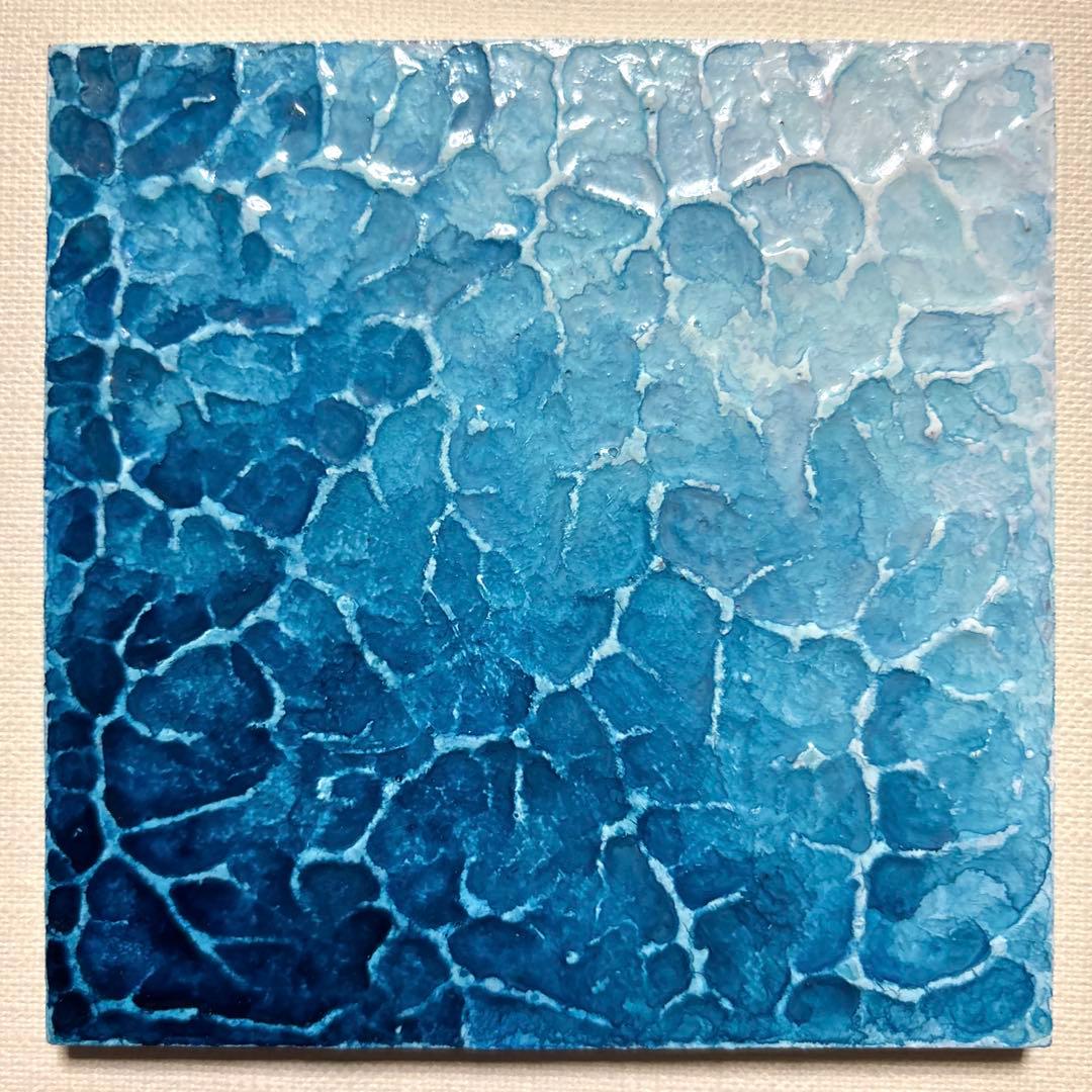 プルシャンブルーの抽象画 ✳︎ アクリル画 原画 抽象画 オリジナル