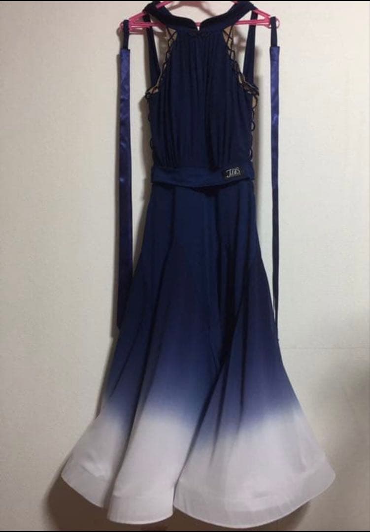 社交ダンスドレス 競技ダンス スタンダード グラデーション