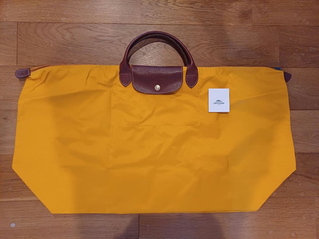 【レアカラー】ロンシャン XL マスタード オレンジ イエロー ボストンバッグ
