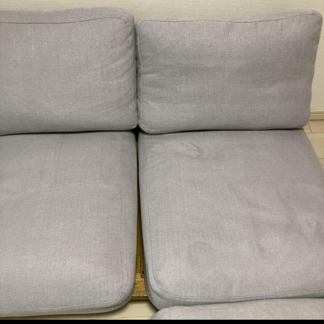 【げんげん】モモナチュラル　クラウドソファ　3シーター+オットマン