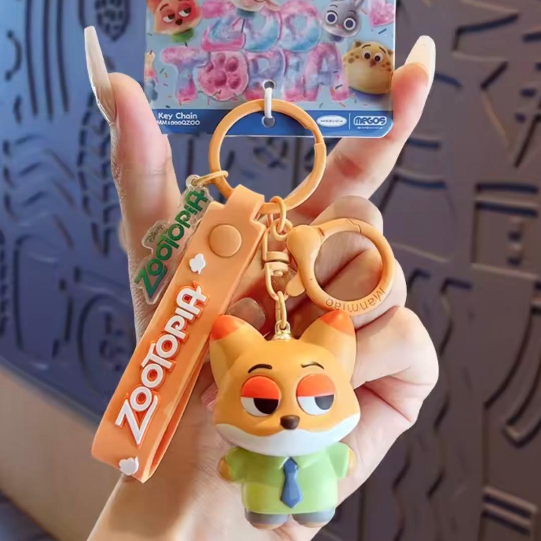2個セット ズートピア ニック＆ジュディー キーホルダー ストラップ