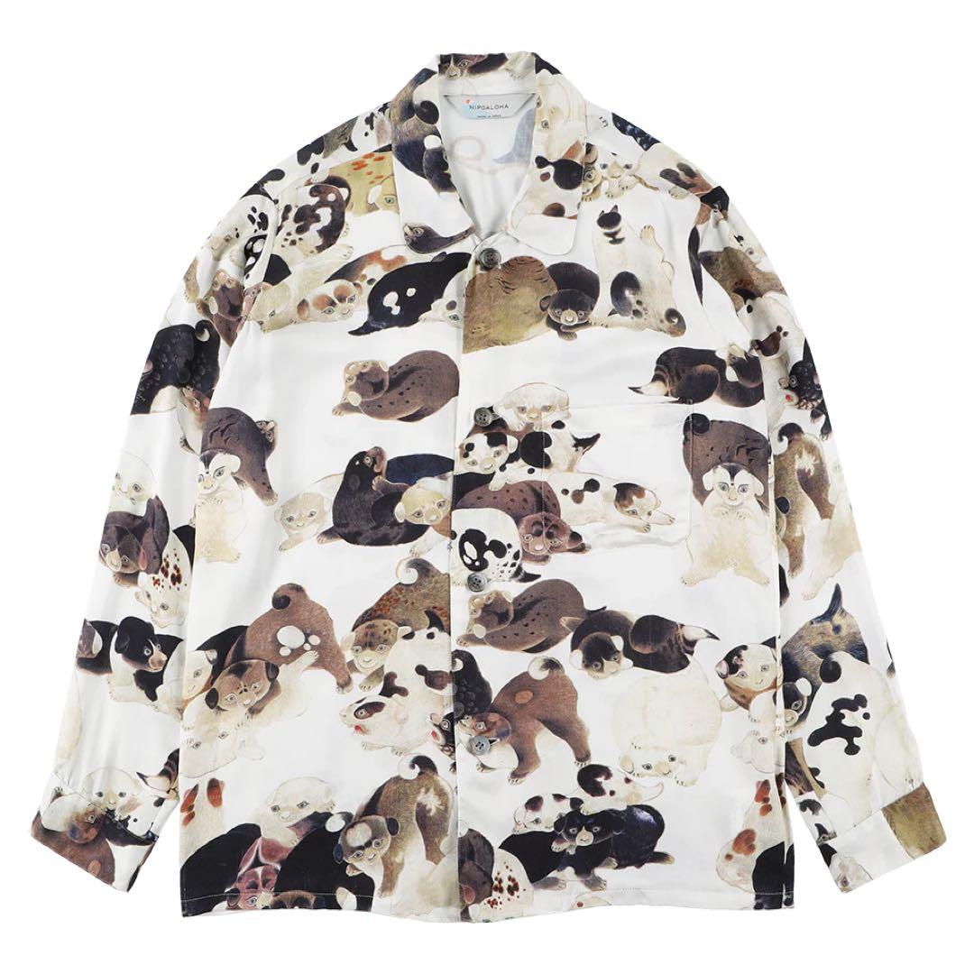【完売品】NIPOALOHA 百犬図　ロングスリーブ