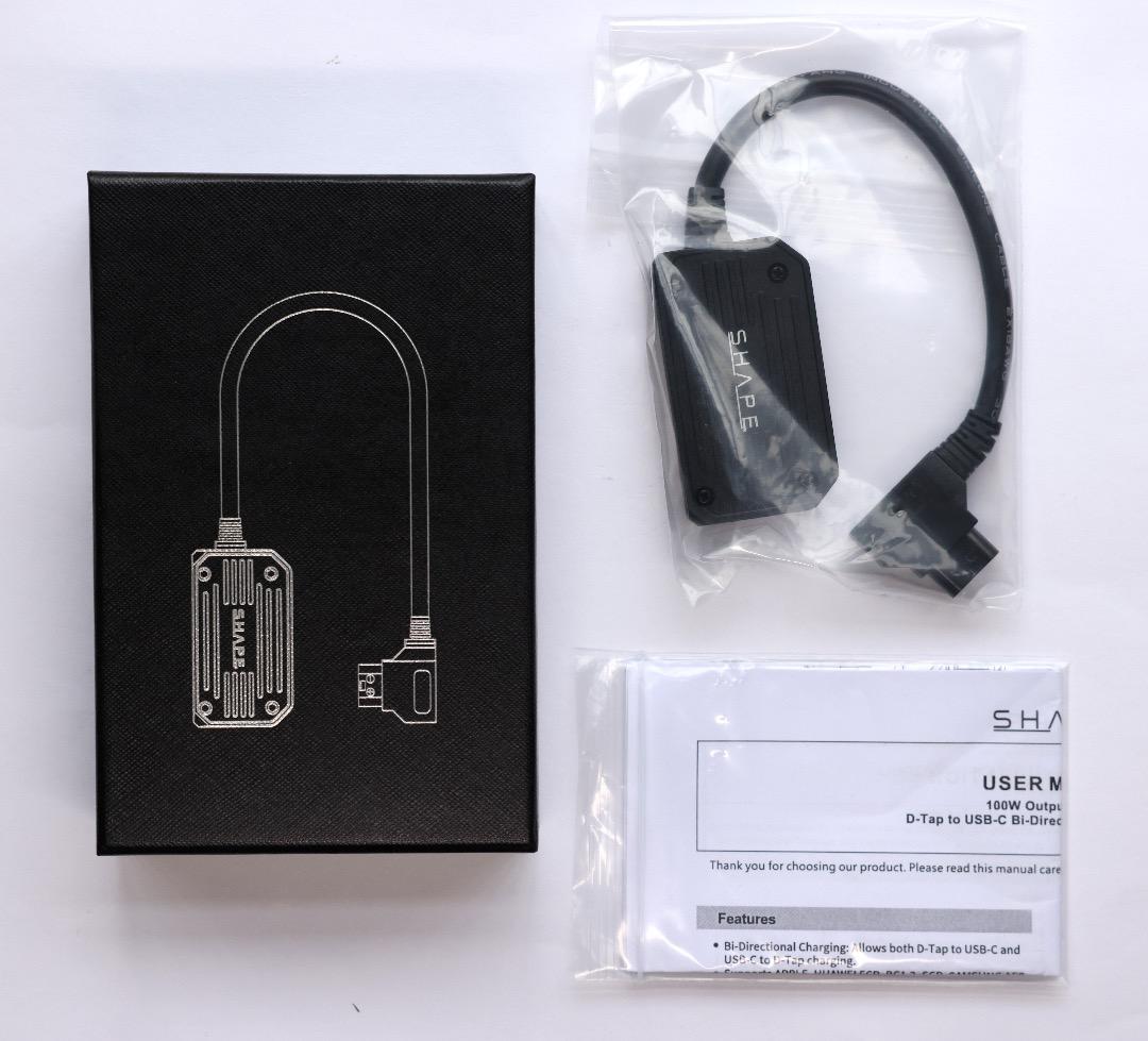 SHAPE D-Tap to USB-C 双方向充電アダプター SHAPE D-Tap to USB-C Bi-Directional Charging Adapter 100W – SHAPE wlb