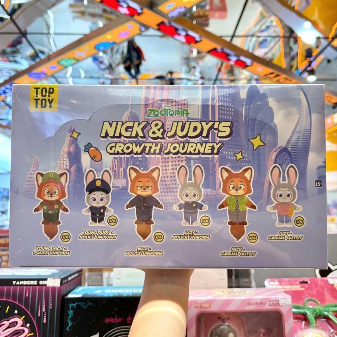 ズートピア TOPTOY 新作 グロース・ジャーニー 6個セット ぬいぐるみ