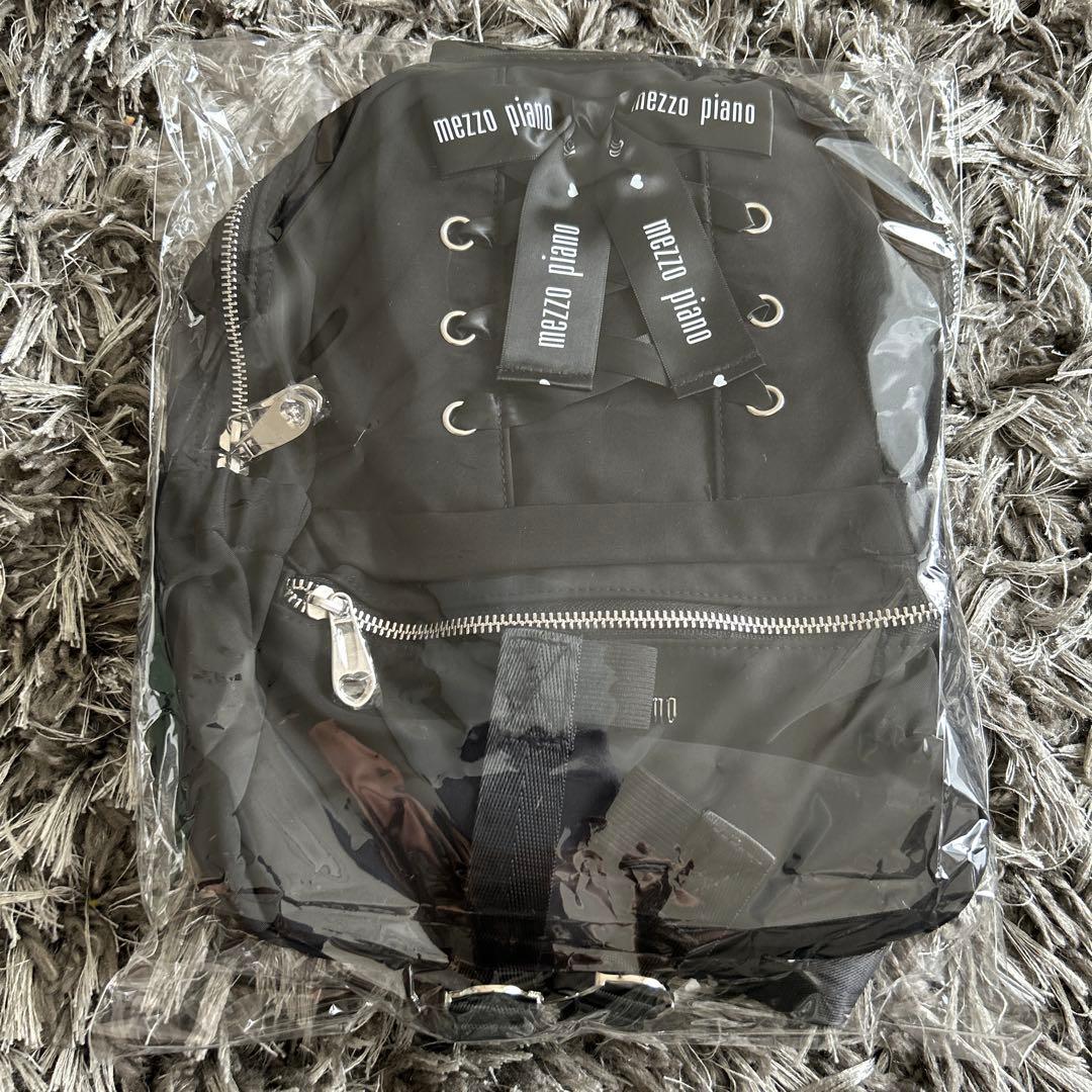 mezzo piano メゾピアノ バレエ バレリーナリュック黒