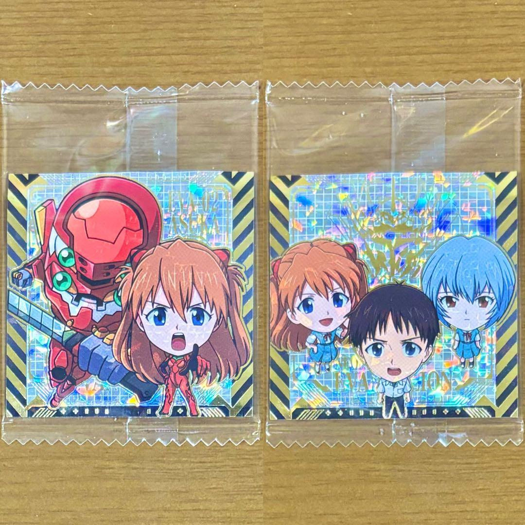 エヴァ シールウエハース2 弐号機&アスカ&レイ&シンジ SSR 2枚セット