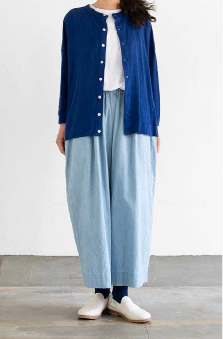 値下げ【美品】ゴーシュ ライトデニム　ワイドパンツ　ライトブルー