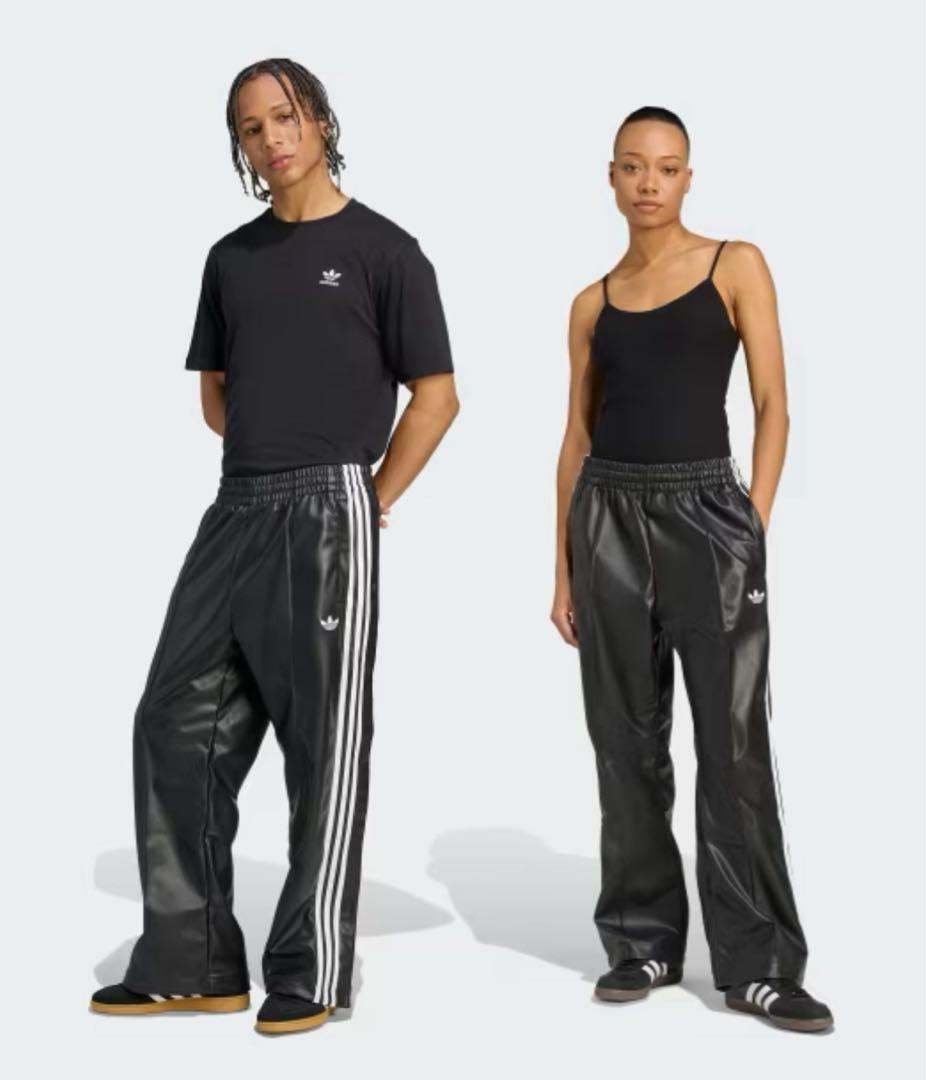 adidas × JEREMY SCOTT フェイクレザーワイドパンツS試着のみ