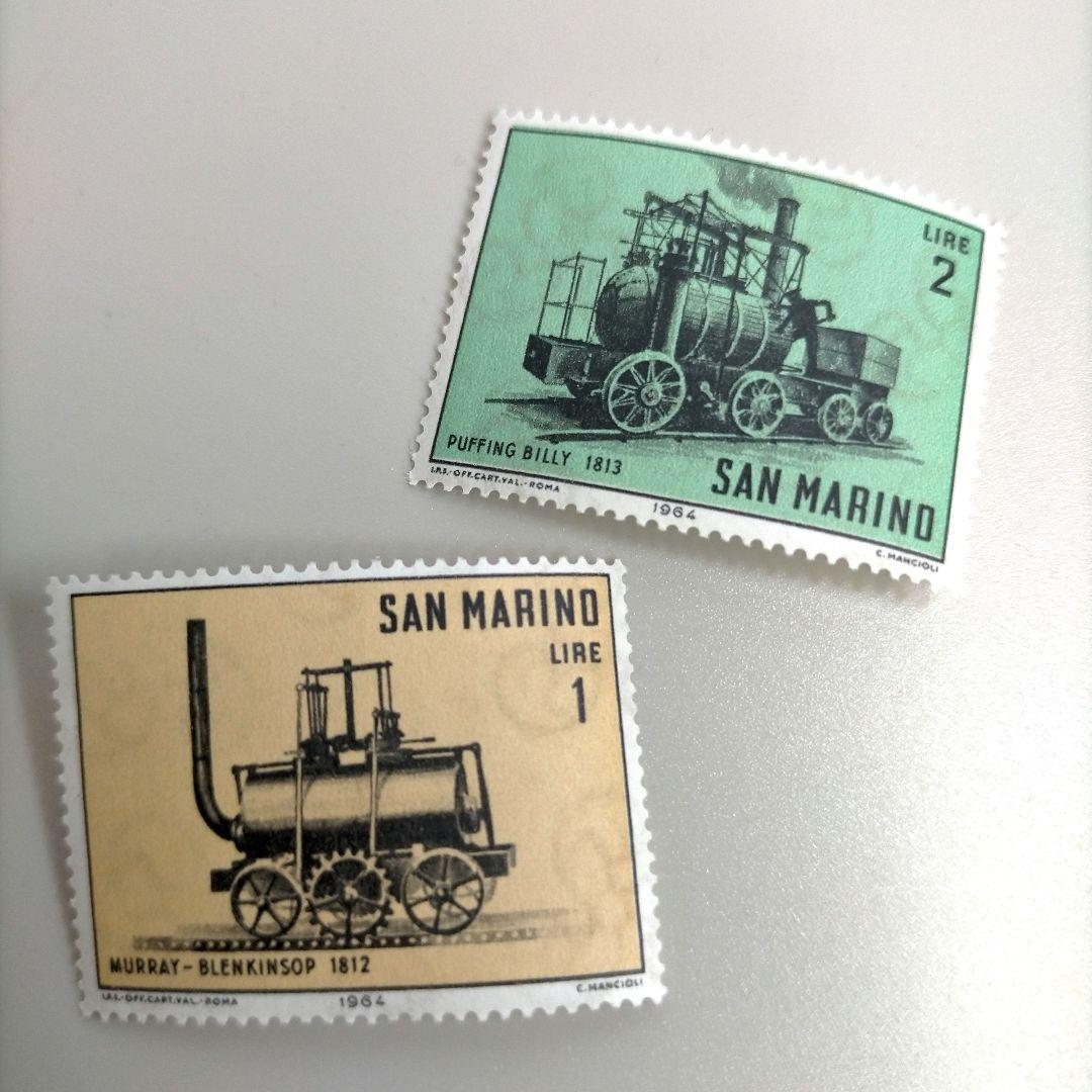 2068 外国切手 サンマリノ 機関車 シリーズ 10種 未使用 - メルカリ