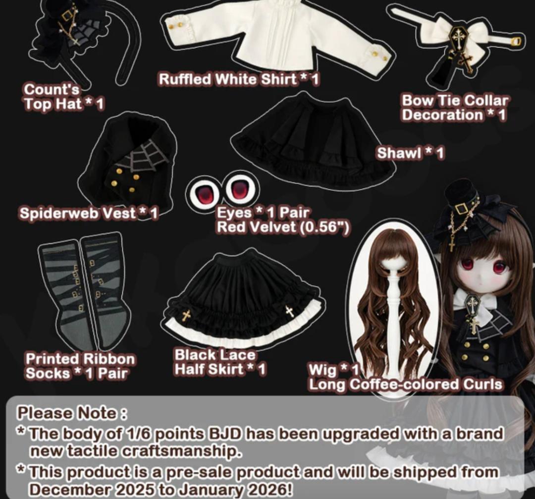 TinyFox 吸血鬼女伯爵 パンドラ 1/6スケールドール アクスタ付き