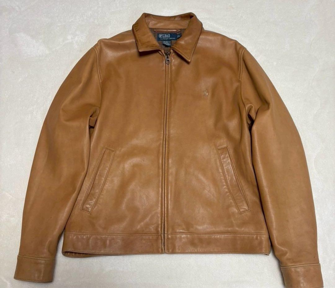 ラルフローレン　Ralph Lauren　レザージャケット　ブラウン