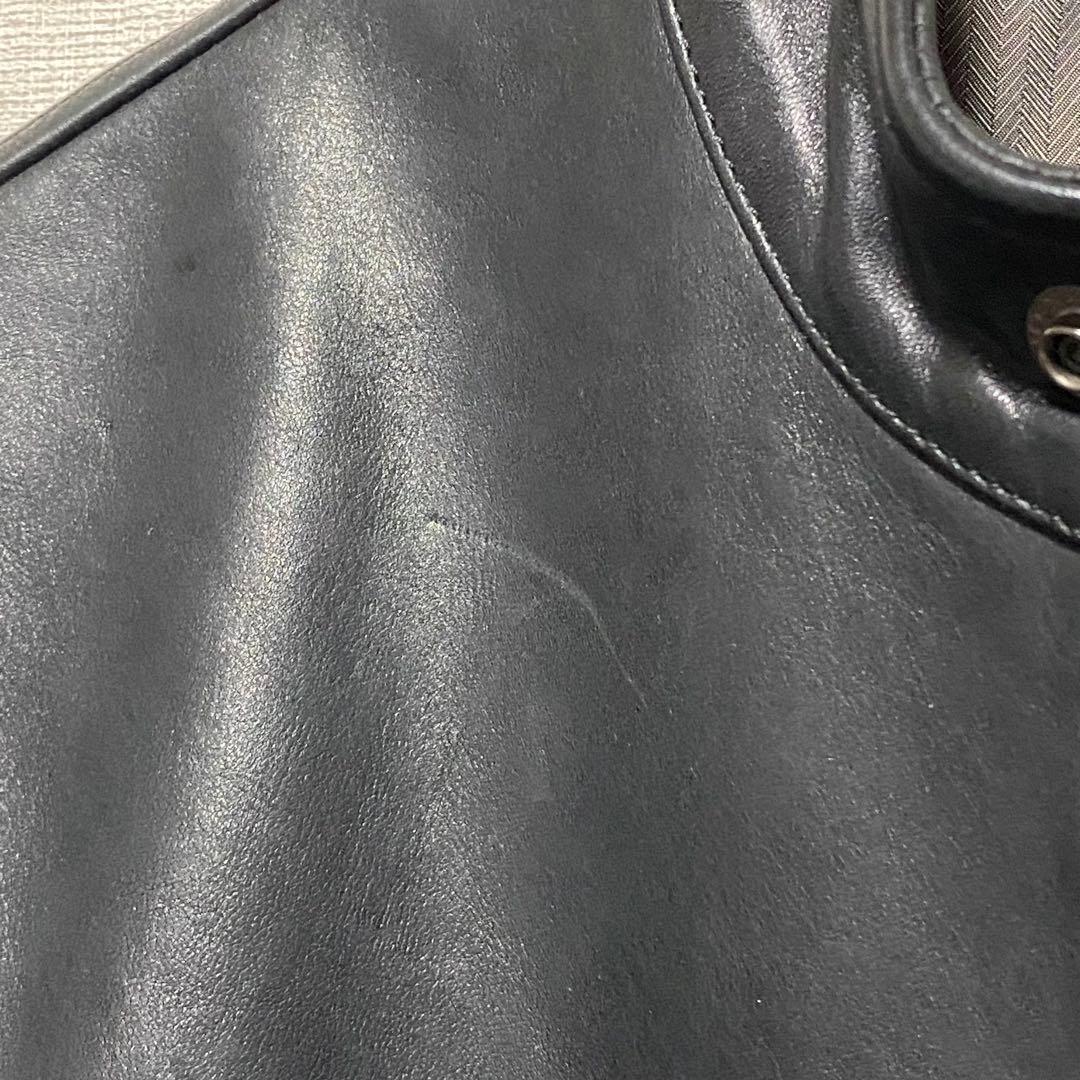 定価30・EXILE着】 コールブラック 極上イーグルレザージャケット