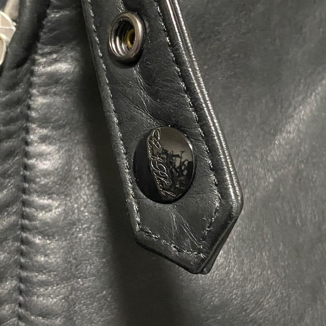 定価30・EXILE着】 コールブラック 極上イーグルレザージャケット