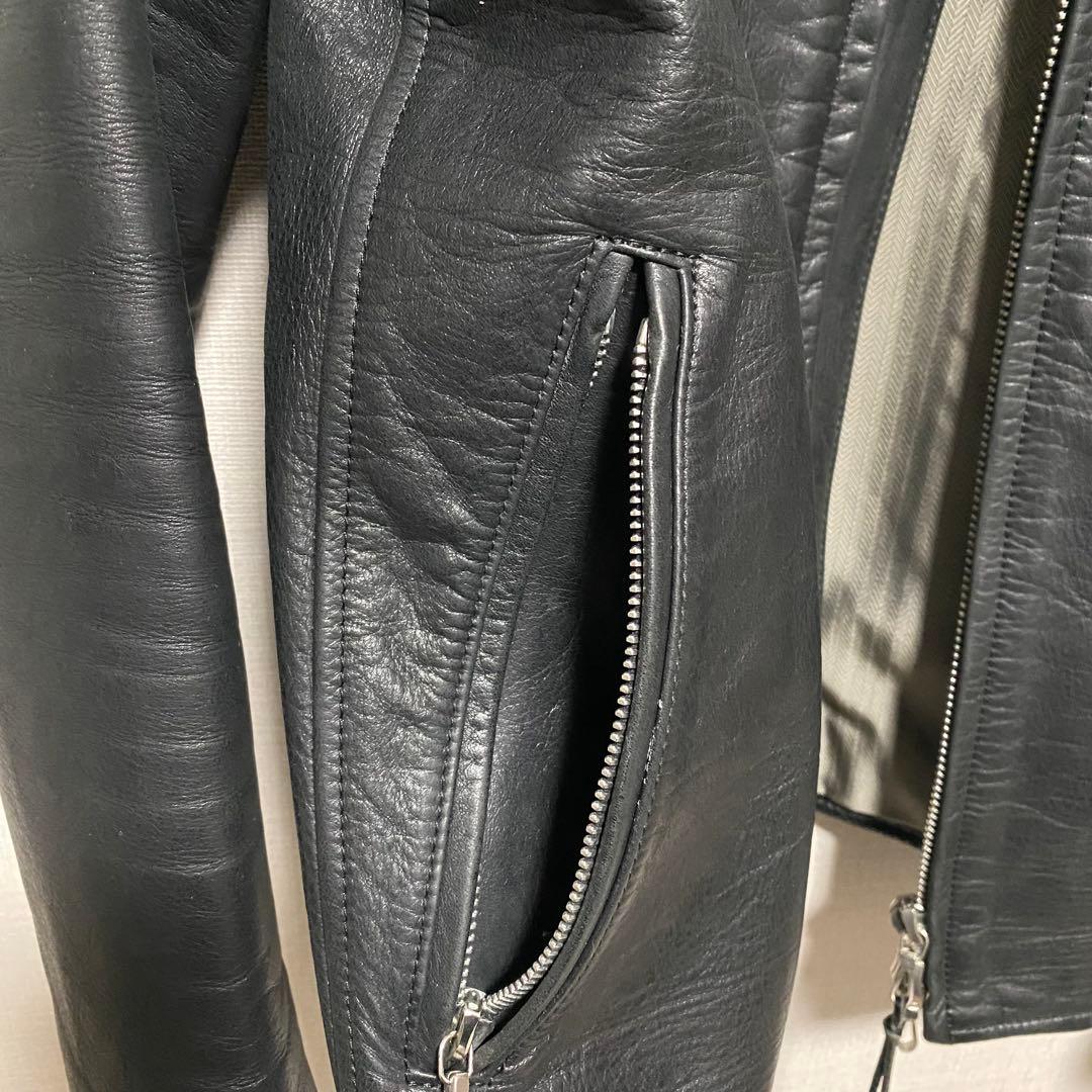 定価30・EXILE着】 コールブラック 極上イーグルレザージャケット