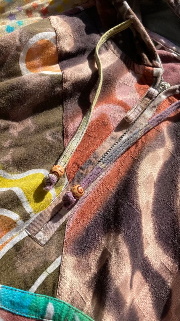 EL RODEO 異素材パッチワークアウター オーバーサイズ 個性的 綿100