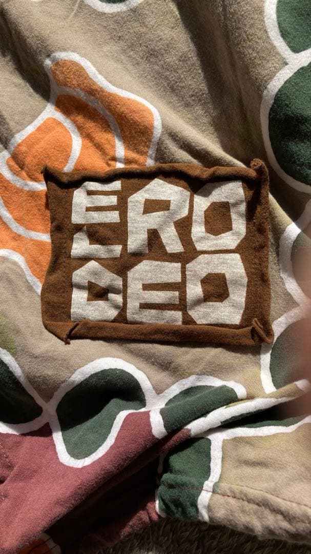 EL RODEO 異素材パッチワークアウター オーバーサイズ 個性的 綿100