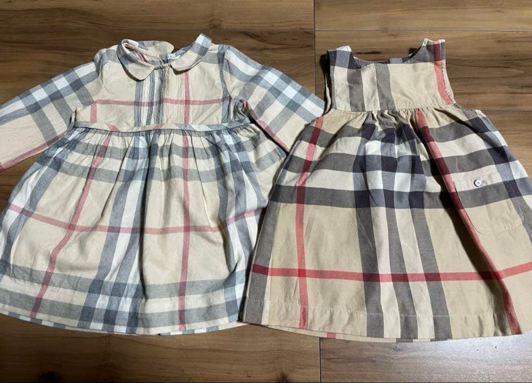 バーバリーチルドレン　ベビー服 ワンピース 2点セット