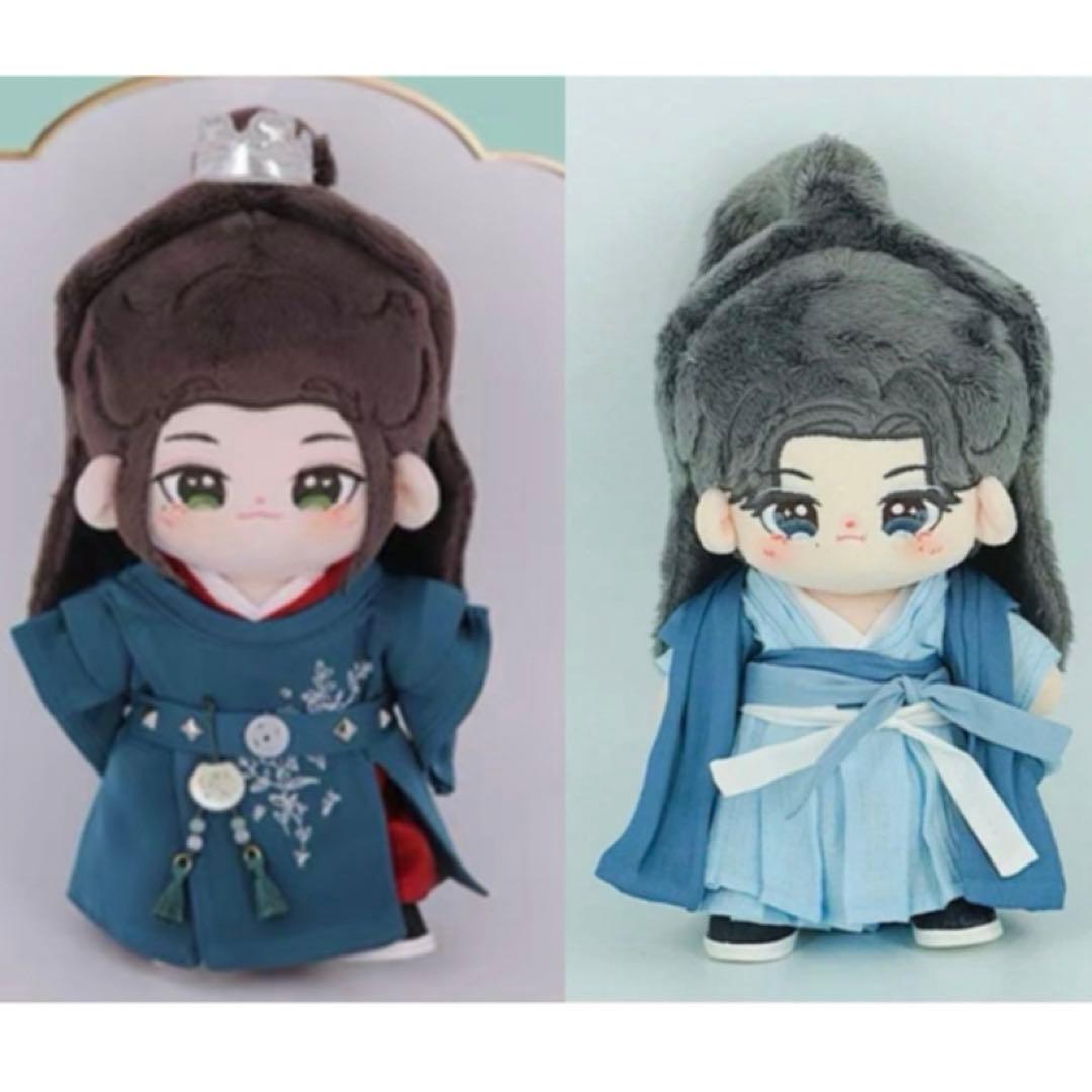 山河令 温客行 周子舒 20cm着せ替えぬいぐるみ2個と服セット