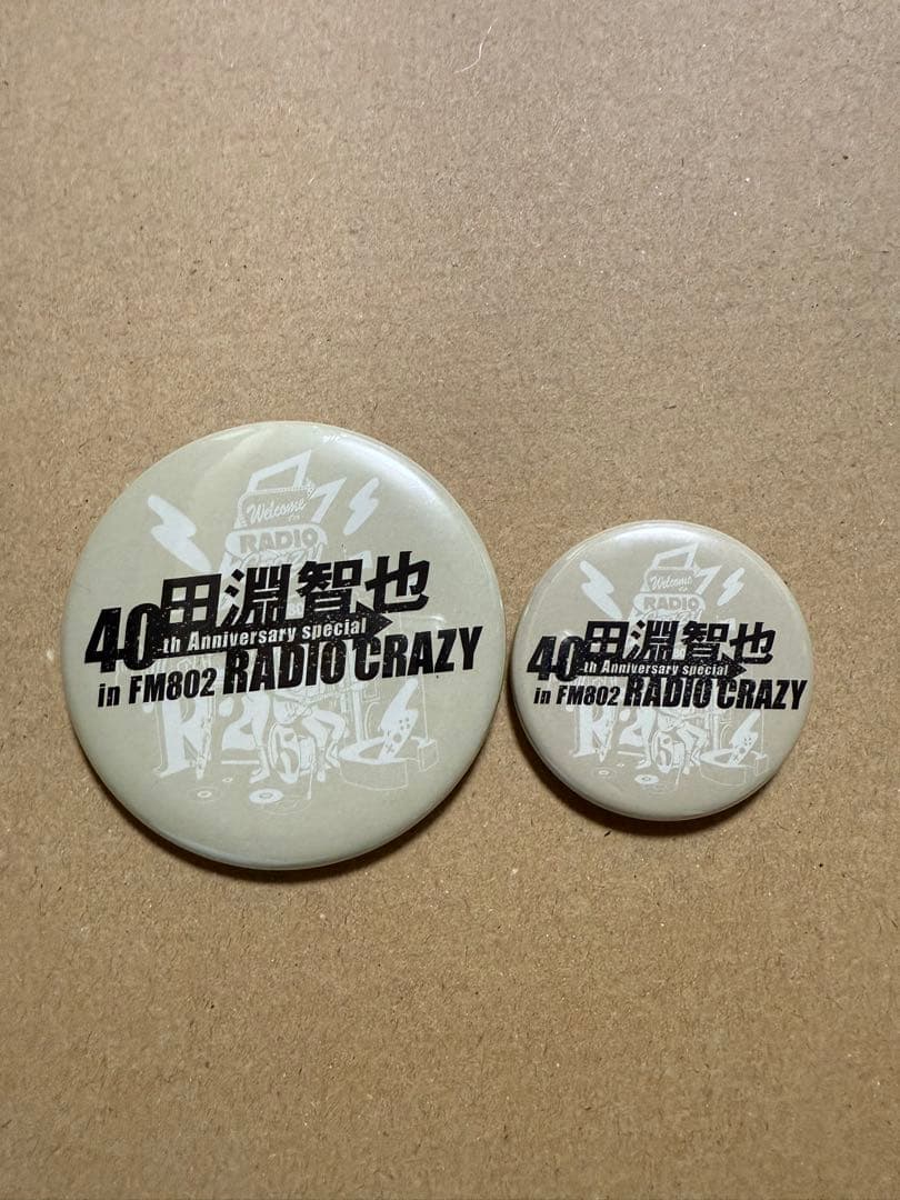 レディクレ 缶バッジ 田淵智也 RADIO CRAZY ガチャ FM802 ROCK FESTIVAL RADIO CRAZY 2025」 