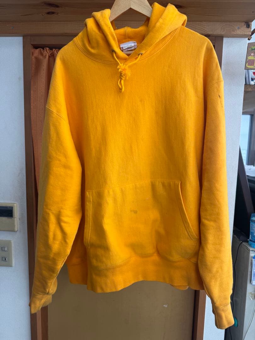 チャンピオン リバースウィーブ パーカー XXL Champion イエロー 黄