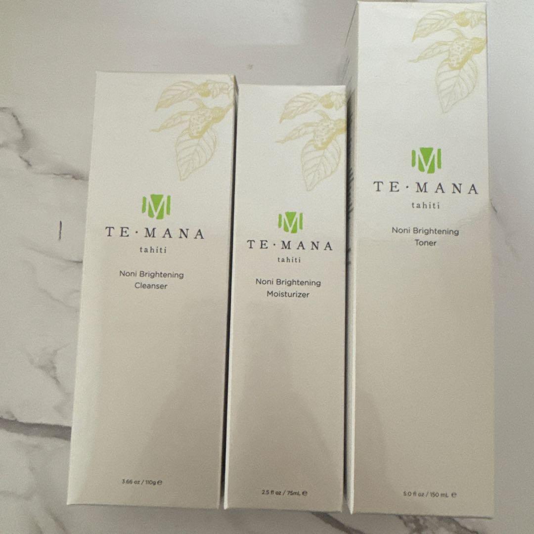 TE MANA ノニブライトニング乳液、化粧水、洗顔3点　最終値下げ