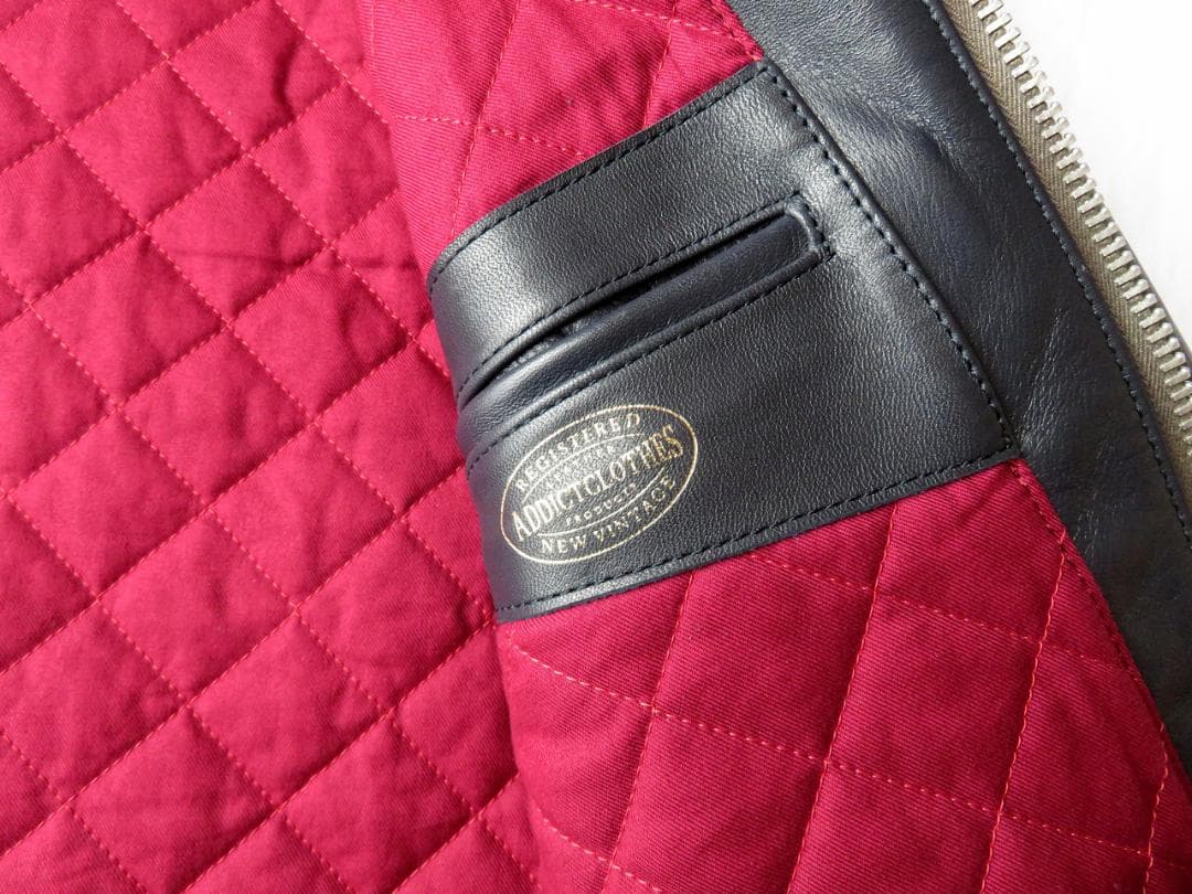 アディクトクローズ AD-01 ホース ダークブルー 38 シングルライダース