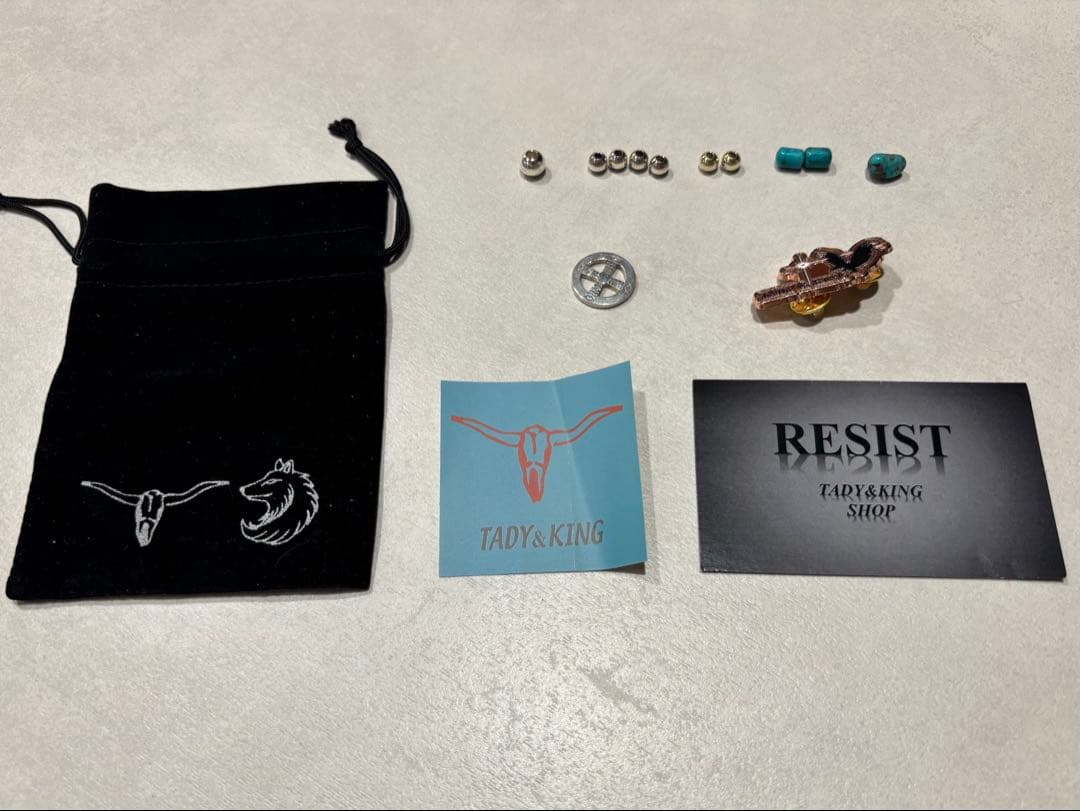 TADY&KING タディアンドキング　レギュラーホイール　中空ビーズ　バッジ