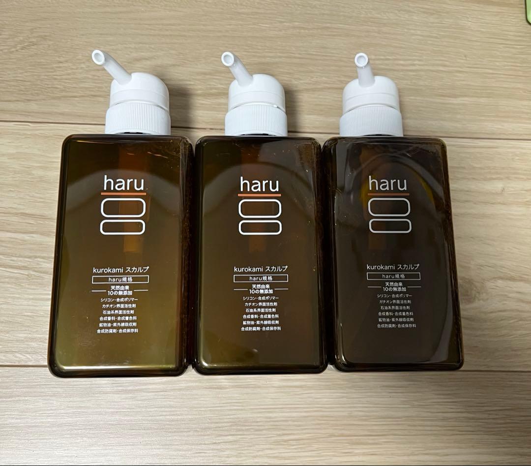 harukurokami スカルプ　シャンプー　400ml×3点