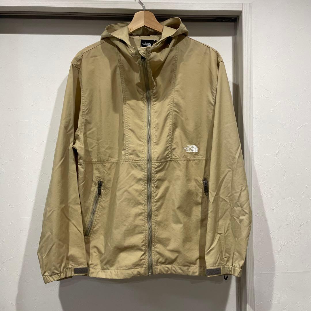 THE NORTH FACE Lサイズ　コンパクトジャケット ベージュ ナイロン