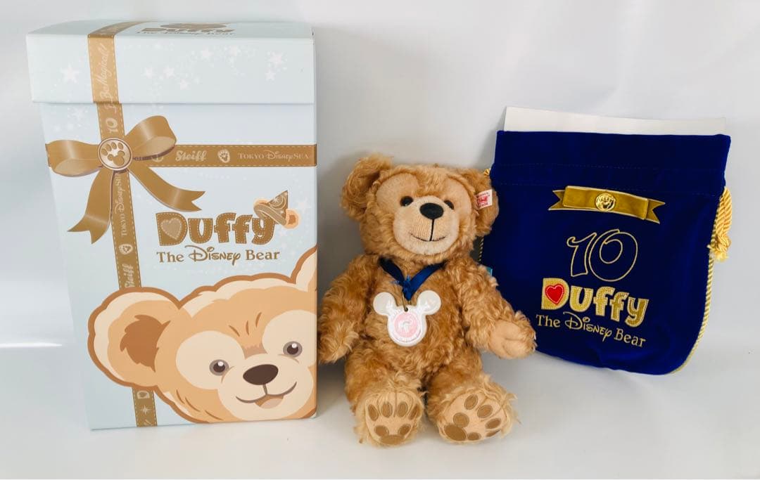 ＴＤＳ東京デイズニ―シ―１０周年記念シュタイフダッフイー限定品 Steiff (シュタイフ) Disney ダッフィー ヌイグルミ ディズニーシー10