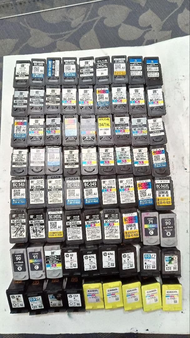 使用済みインク、カートリッジ　互換品、72 個