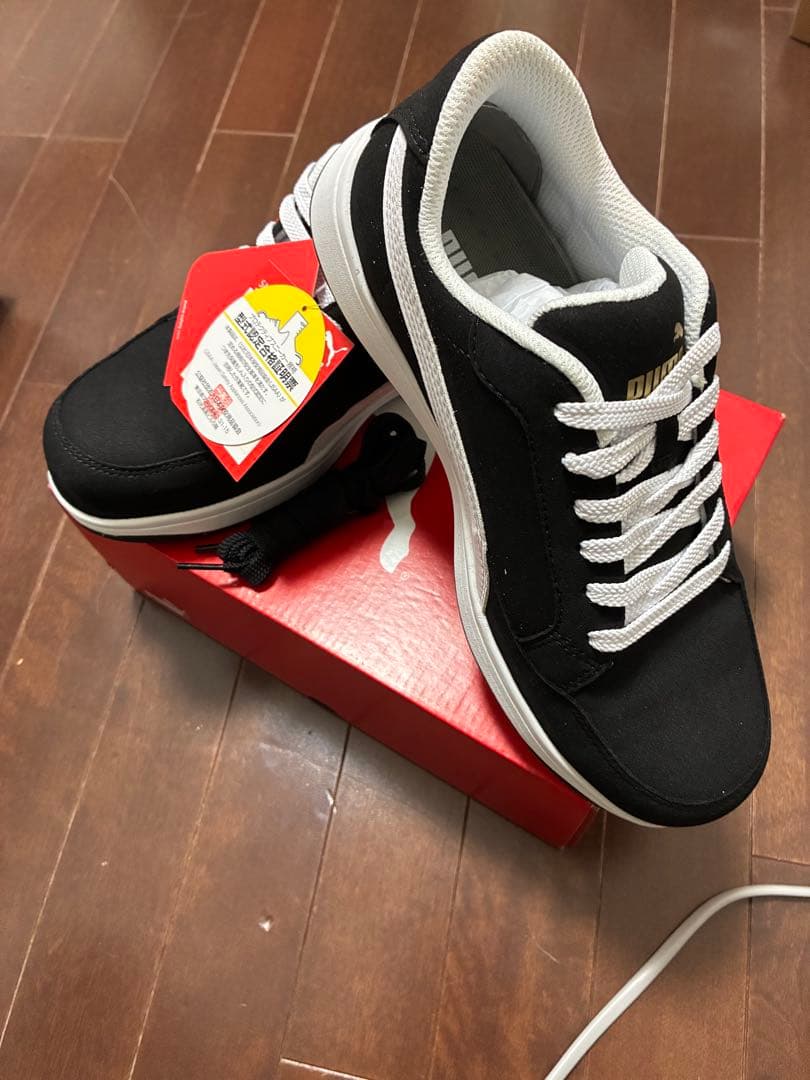 Puma 安全靴 JSAA A種 26.5cm ブラック/ホワイト