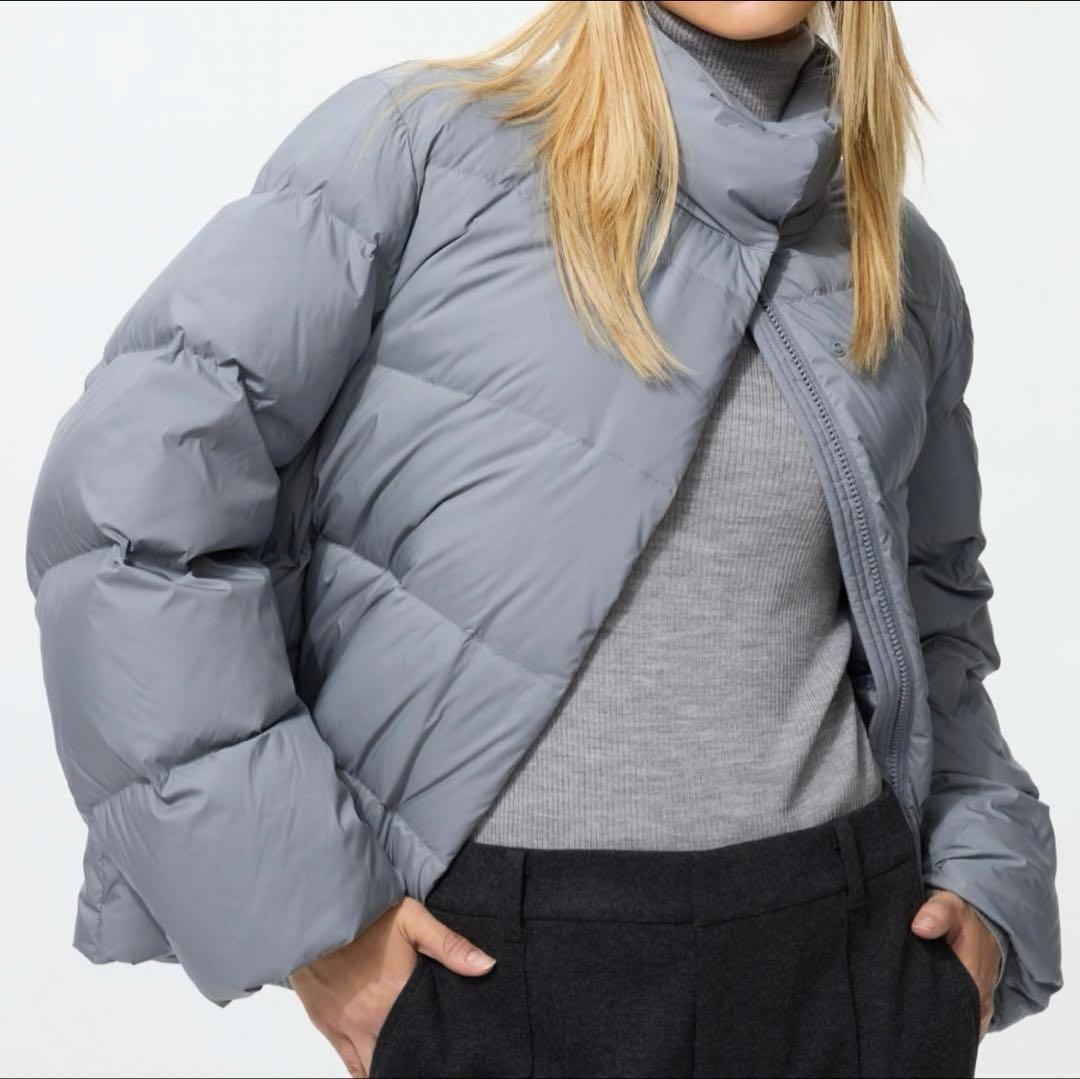 【新品】パウダーソフトダウンジャケット BLUE M