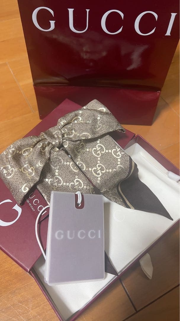 GUCCI リボン シュシュ
