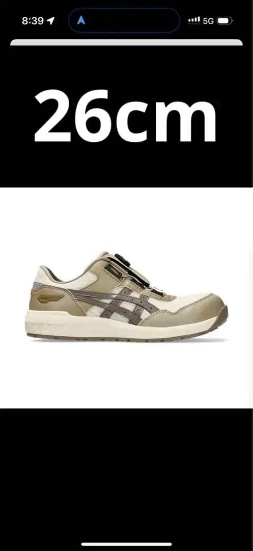 【超希少】アシックス　限定　CP209 BOA 1273A127 105安全靴