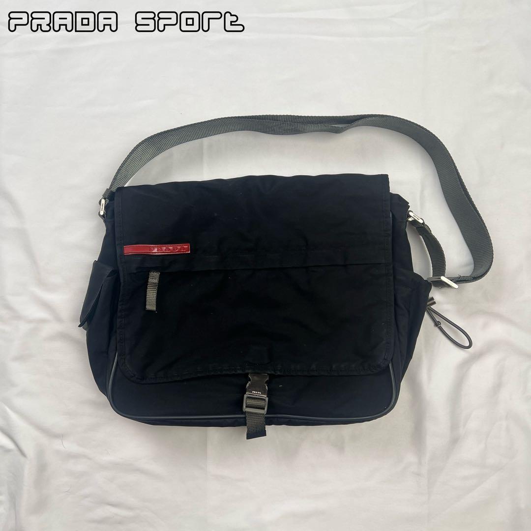 バッグ PRADA SPORT messenger bag black