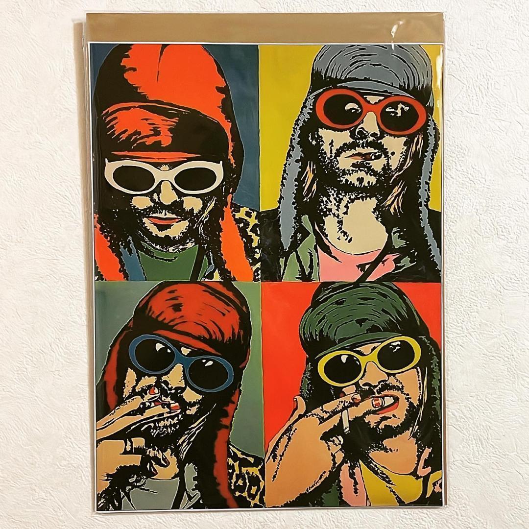 布 ポスター「ニルヴァーナ カート・コバーン イラスト4」 - メルカリ